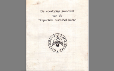 De voorlopige grondwet van de Republik der Zuid-Molukken