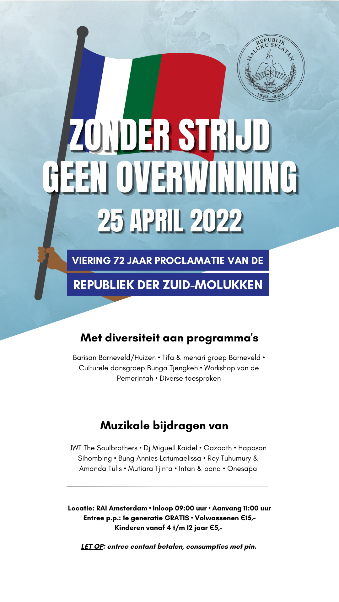 rmsdag, hari proklamasi rms, proclamatie rms, rms, 25 april