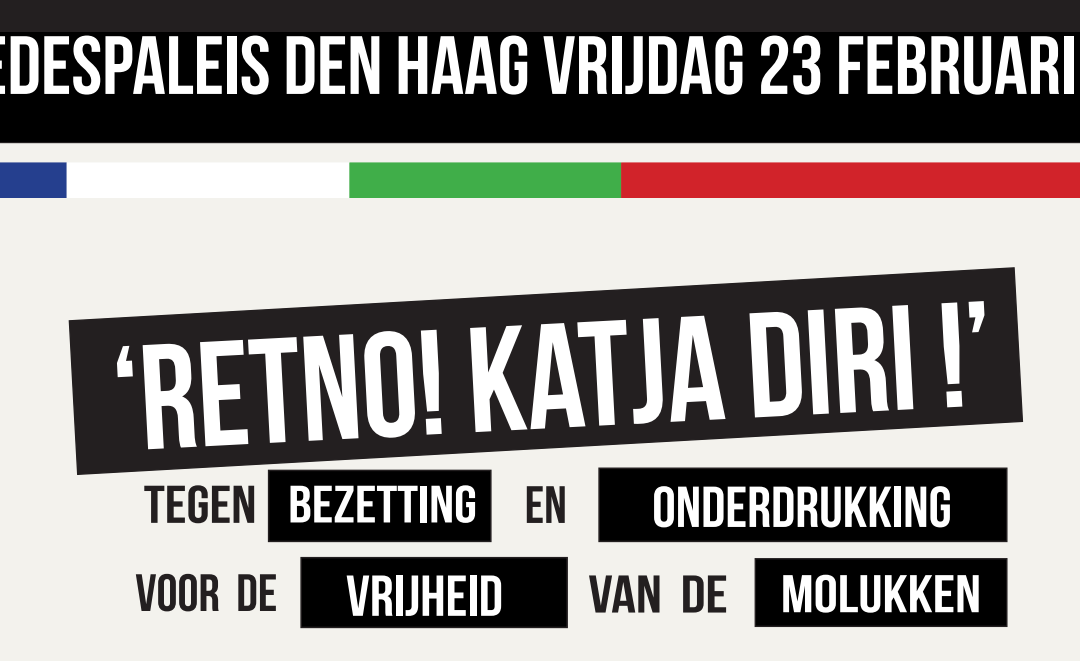 Retno, katja diri! – demonstratie Vredespaleis vrijdag 23.02.2024